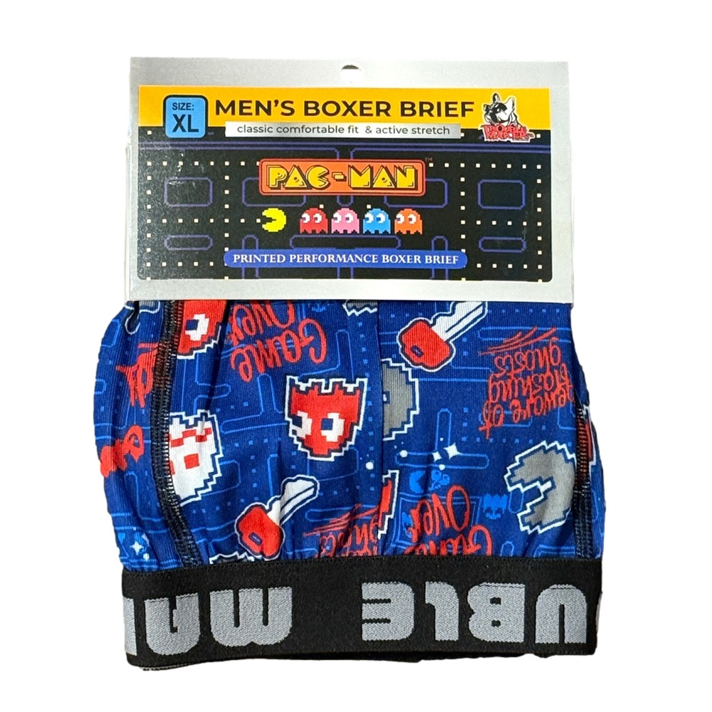 Mens Pac-Man Retro Video Game Licensed Boxer Briefs - Size Extra Large - NWT